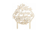Cake topper "Joyeux Anniversaire" Scrapcooking en bois