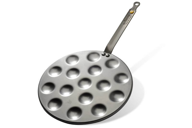 Poêle à poffertjes 16 places De Buyer Mineral B Element en fer 27cm