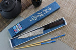 Couteau universel japonais artisanal Masakage Kumo 15cm damas 63 couches