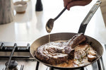 Poêle à steak De Buyer Mineral B Element striée bord évasé en fer