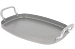 Plancha De Buyer Mineral B Element 38x26cm en fer avec 2 anses