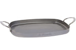 Plancha grill De Buyer Mineral B Element en fer 38x26cm avec 2 anses inox