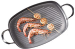 Plancha grill De Buyer Mineral B Element en fer 38x26cm avec 2 anses inox