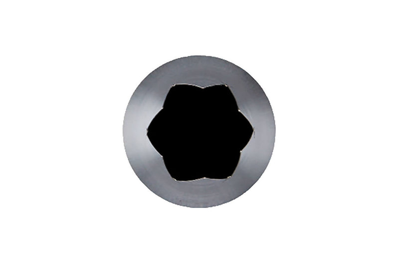 Douille cannelée F5 à F8 De Buyer inox - F6 - 6 dents