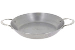 Poêle à Paëlla De Buyer Mineral B Element en fer 2 anses inox rivetées 32cm