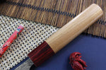 Couteau d'office japonais artisanal Yoshimi Kato 8,5cm VG10 Nickel Damascus cerisier