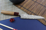 Couteau universel japonais artisanal Yoshimi Kato 15cm VG10 Nickel Damascus cerisier