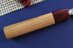 Couteau universel japonais artisanal Yoshimi Kato 15cm VG10 Nickel Damascus cerisier