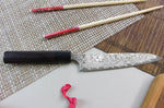 Couteau universel japonais artisanal Yoshimi Kato 15cm VG10 Nickel Damascus