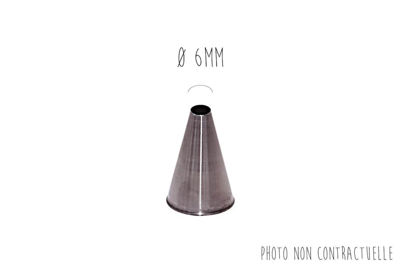 Douille unie De Buyer inox - De 2 à 20mm - 6mm