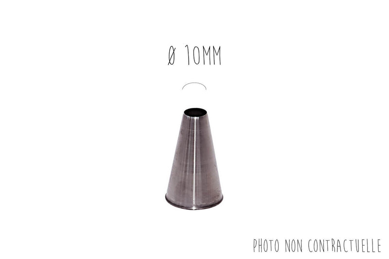 Douille unie De Buyer inox - De 2 à 20mm - 10mm