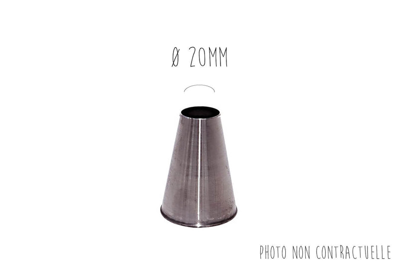 Douille unie De Buyer inox - De 2 à 20mm - 20mm
