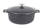 Coquelle en fonte d'aluminium De Buyer Choc Extrême avec couvercle verre - 20cm
