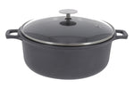 Coquelle en fonte d'aluminium De Buyer Choc Extrême avec couvercle verre - 24cm
