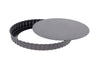 Moule à tarte cannelé en acier De Buyer à fond amovible et bord droit - 20cm