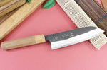 Couteau santoku japonais artisanal Yu Kurosaki Yami Aogami Super 16,5cm