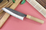 Couteau santoku japonais artisanal Yu Kurosaki Yami Aogami Super 16,5cm