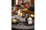 Coffret duo moulin à sel et poivre Peugeot Bistro en bois noir + blanc 10cm