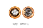 Coffret duo moulin à sel et poivre Peugeot Bistro en bois d'olivier 10cm