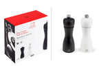 Coffret duo moulin à sel et poivre Peugeot Tahiti en bois noir + blanc - 15 cm
