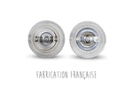 Coffret duo moulin à sel et poivre Peugeot Oslo en acrylique et inox 14cm - Sel sec