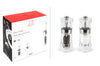 Coffret duo moulin à sel et poivre Peugeot Oslo en acrylique et inox 14cm - Sel sec