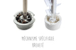 Coffret duo moulin à sel et poivre Peugeot Oslo en acrylique et inox 14cm - Sel humide