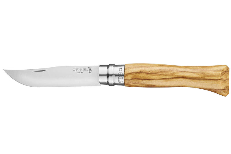 Couteau Opinel Tradition Luxe N°09 lame 9cm manche en bois - Olivier