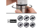 Coffret duo moulin à sel et poivre électrique Peugeot Elis Sense U Select en inox avec éclairage 20cm