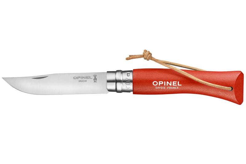 Couteau Opinel N°07 Baroudeur lame 8cm manche orange