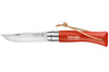 Couteau Opinel N°07 Baroudeur lame 8cm manche orange