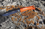 Couteau Opinel N°07 Baroudeur lame 8cm manche orange