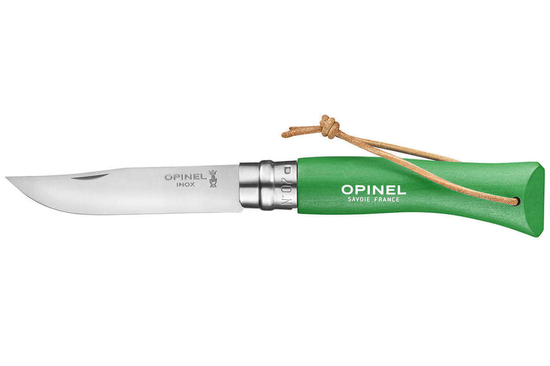 Couteau Opinel N°07 Baroudeur lame 8cm manche vert prairie