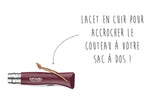 Couteau Opinel N°08 Baroudeur lame 8,5cm manche grenat