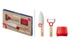 Coffret Opinel Le Petit Chef couteau + éplucheur + protège-doigts - Rouge