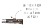 Couteau Opinel N°08 Baroudeur lame 8,5cm manche brun noir
