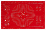 Feuille à pâtisserie Mastrad graduée en silicone rouge 60x40cm