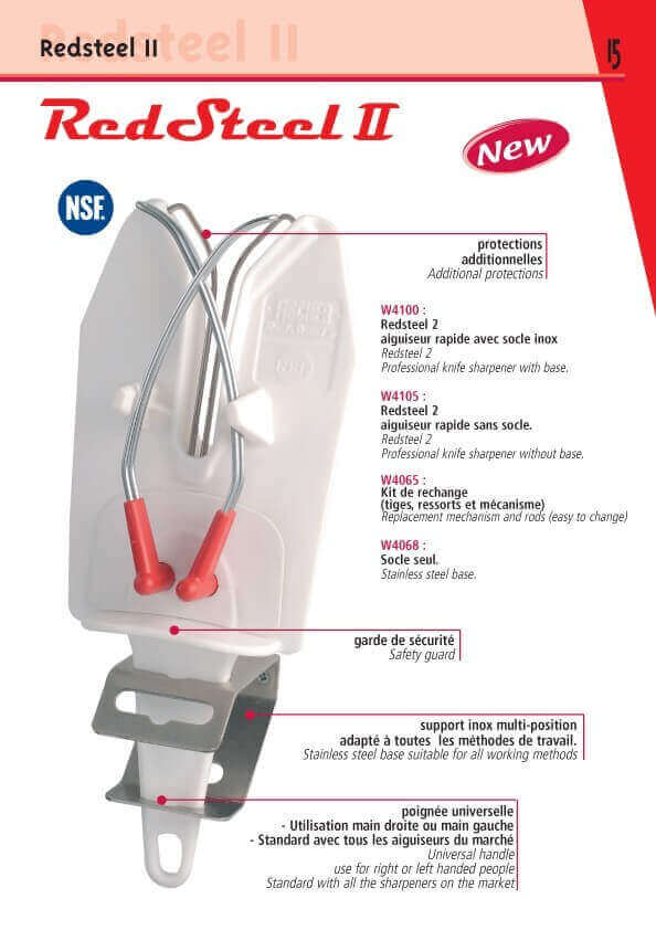 Aiguiseur Redsteel 2 à broches croisées FISCHER