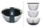 Set de 3 bols en acier inox Kitchencraft MasterClass Smart Space empilables