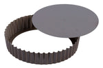 Tourtière ronde cannelée bord haut Gobel anti-adhérent fond mobile - 28cm
