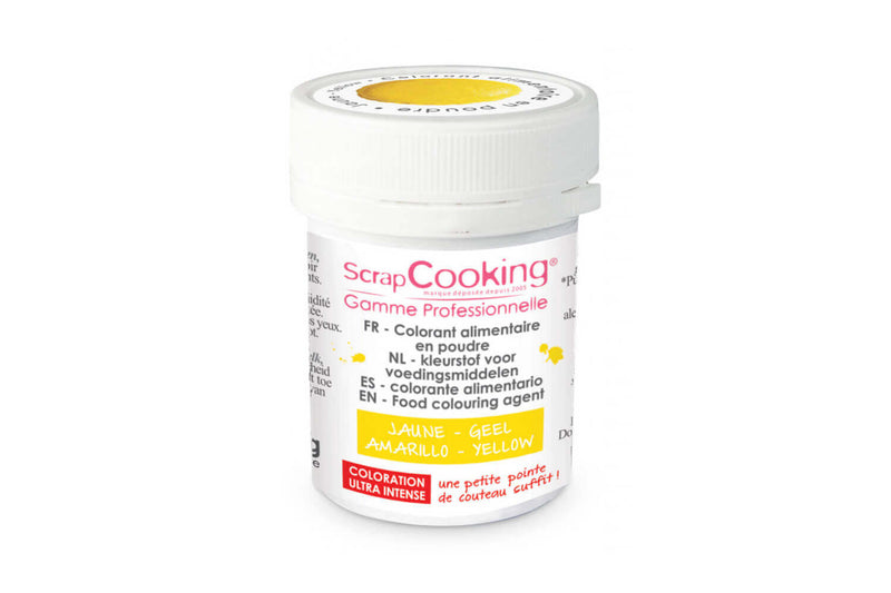Colorant alimentaire en poudre Scrapcooking 5g - Jaune