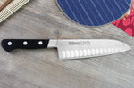 Couteau santoku japonais Misono UX10 alvéolé 18cm