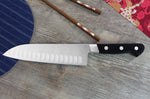 Couteau santoku japonais Misono UX10 alvéolé 18cm