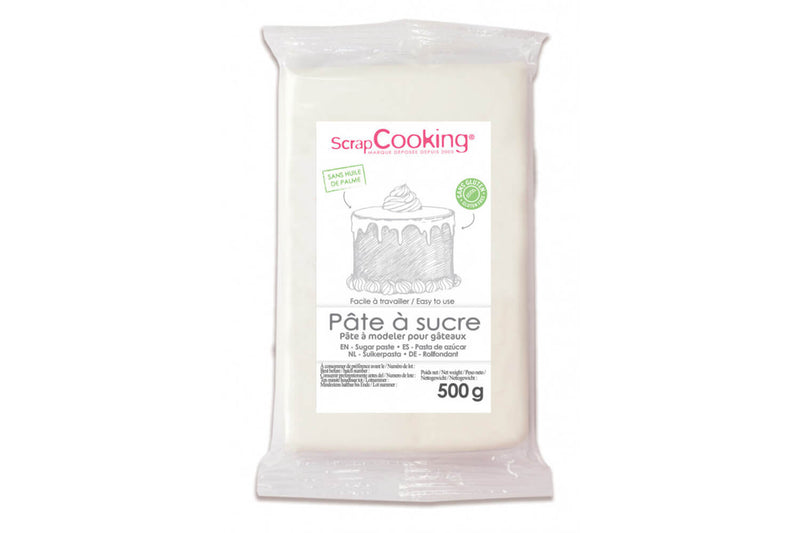 Pâte à sucre blanche Scrapcooking 500g