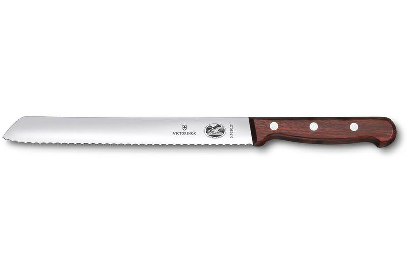 Couteau à pain Victorinox Wood lame 21cm manche érable 3 rivets