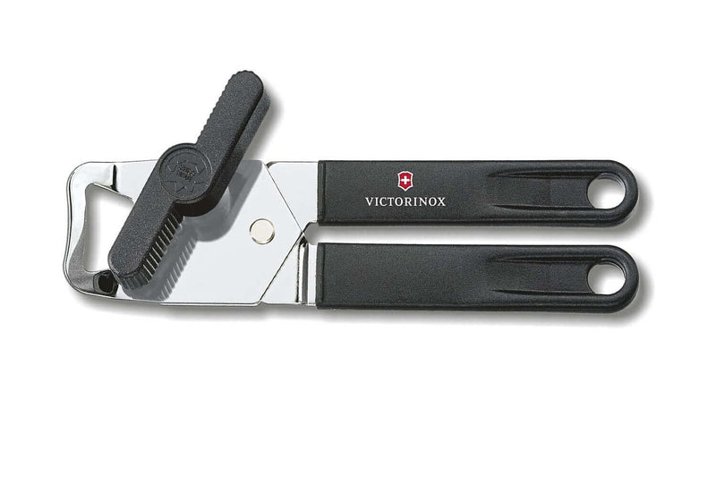 Ouvre-boites décapsuleur Victorinox 2 en 1 avec manivelle - Noir