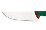 Couteau de boucher professionnel Sanelli Premana lame large 24cm manche vert