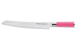 Couteau à pain Dick Pink Spirit lame dentelée 26cm manche rose