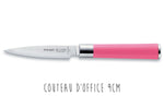 Set 2 couteaux Dick Pink Spirit office + santoku manche rose