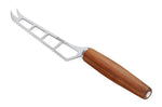 Couteau à fromage Triangle Sense lame ajourée 14cm manche prunier